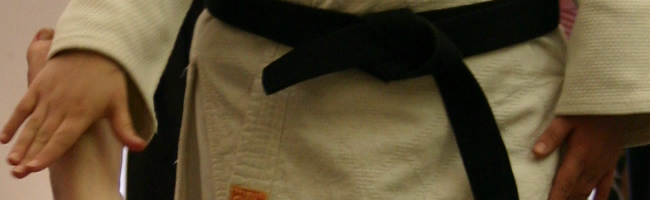 Different belt signifying stages of progression though japanese budo