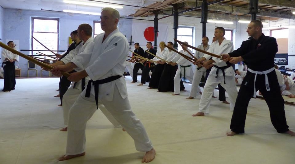 Sensi rick roberts instructing iaido at tbci event.